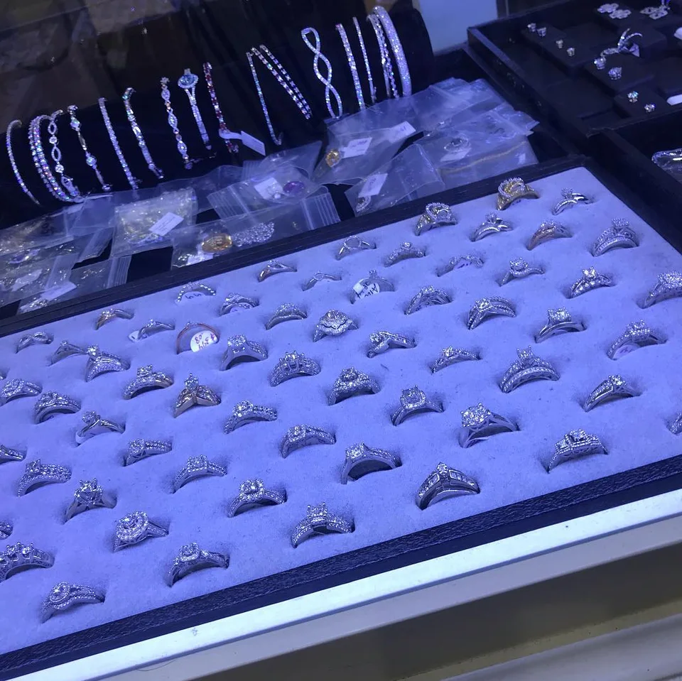 Jewelry from an archived Mitchell Jewelers collection